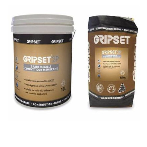 Gripset-2P Cementitious Membrane-Light Grey-Kit