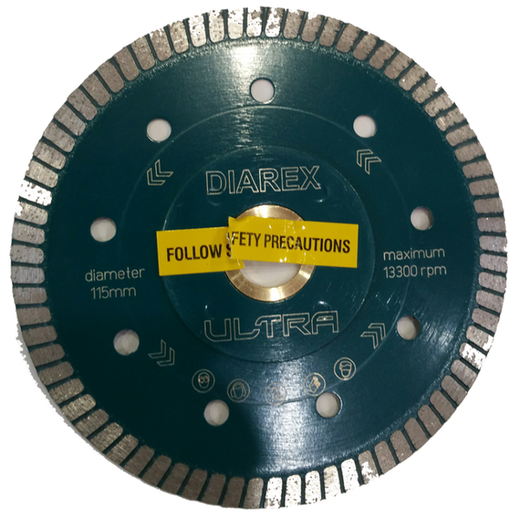 Diarex-Saw Blade Ultra Thin Turbo-Diamond-Size:115mm-Each