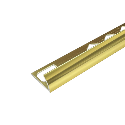 DTA-Angle Round-10mm-Aluminium-Bright Gold-3 m Length