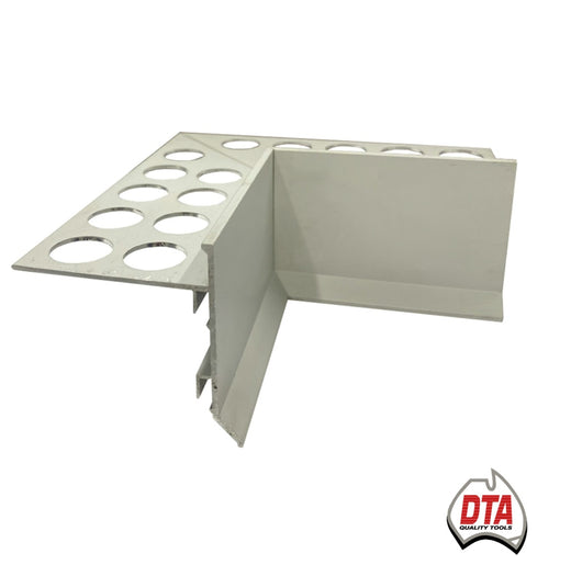 DTA-Corner Piece Balcony Trim Internal-10mm-Aluminium-Matt Silver-Each