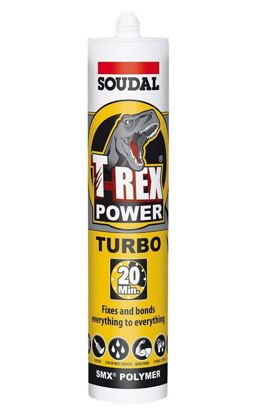 Soudal-T-REX Turbo-White-290 ml Cartridge