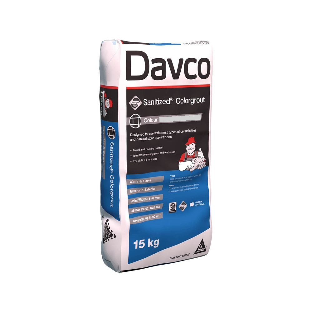 Davco-Sanitized Colorgrout-Light Grey-15 kg Bag