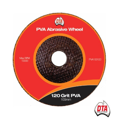 DTA-PVA Wheel-Size:120 Grit-Diameter:100mm-Each