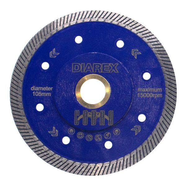 Diarex-Saw Blade Cobra Ultra-Thin Turbo-Diamond-Diameter:100mm-Each