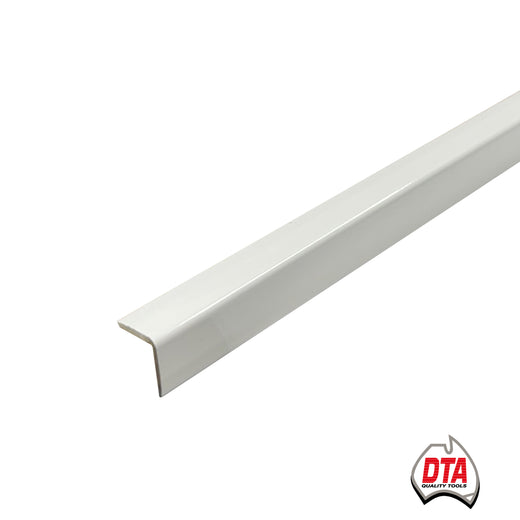 DTA-Retro Fit L Shape Trim -20mm-Aluminium-White-3 m Length