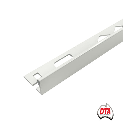 DTA-L Shape Angle-22mm-Aluminium-Gloss White-3 m Length