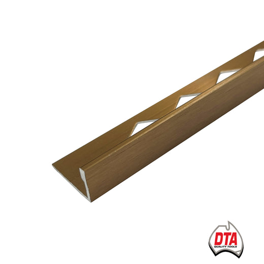 DTA-L Shape Angle-12mm-Aluminium-Brushed Copper-3 m Length