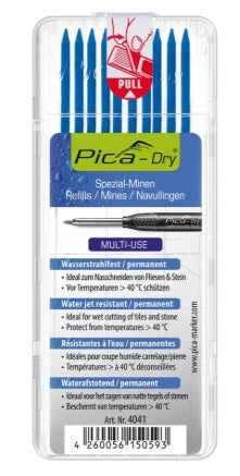 Pica-Refill Leads - Water Jet Resistant-Blue-Pack of 10