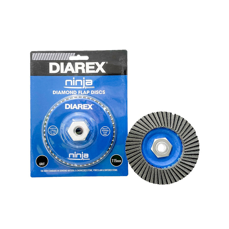 Diarex-Flap Disc-Diamond-Size:60 Grit-Diameter:115mm-Each