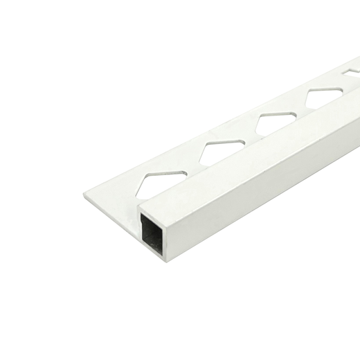 DTA-Box Trim-8mm-Aluminium-White-3 m Length