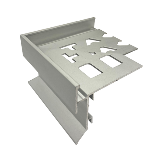DTA-Corner Piece Balcony Trim External Weep-8mm-Aluminium-Matt Silver-Each