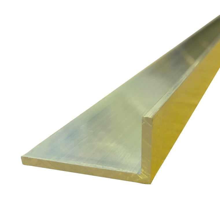 BAT-Waterstop Angle-40mmx50mmx1.6mm-Aluminium-Matt Gold-3 m Length