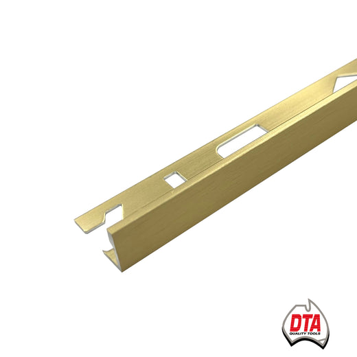 DTA-L Shape Angle-6mm-Aluminium-Brushed Gold-3 m Length