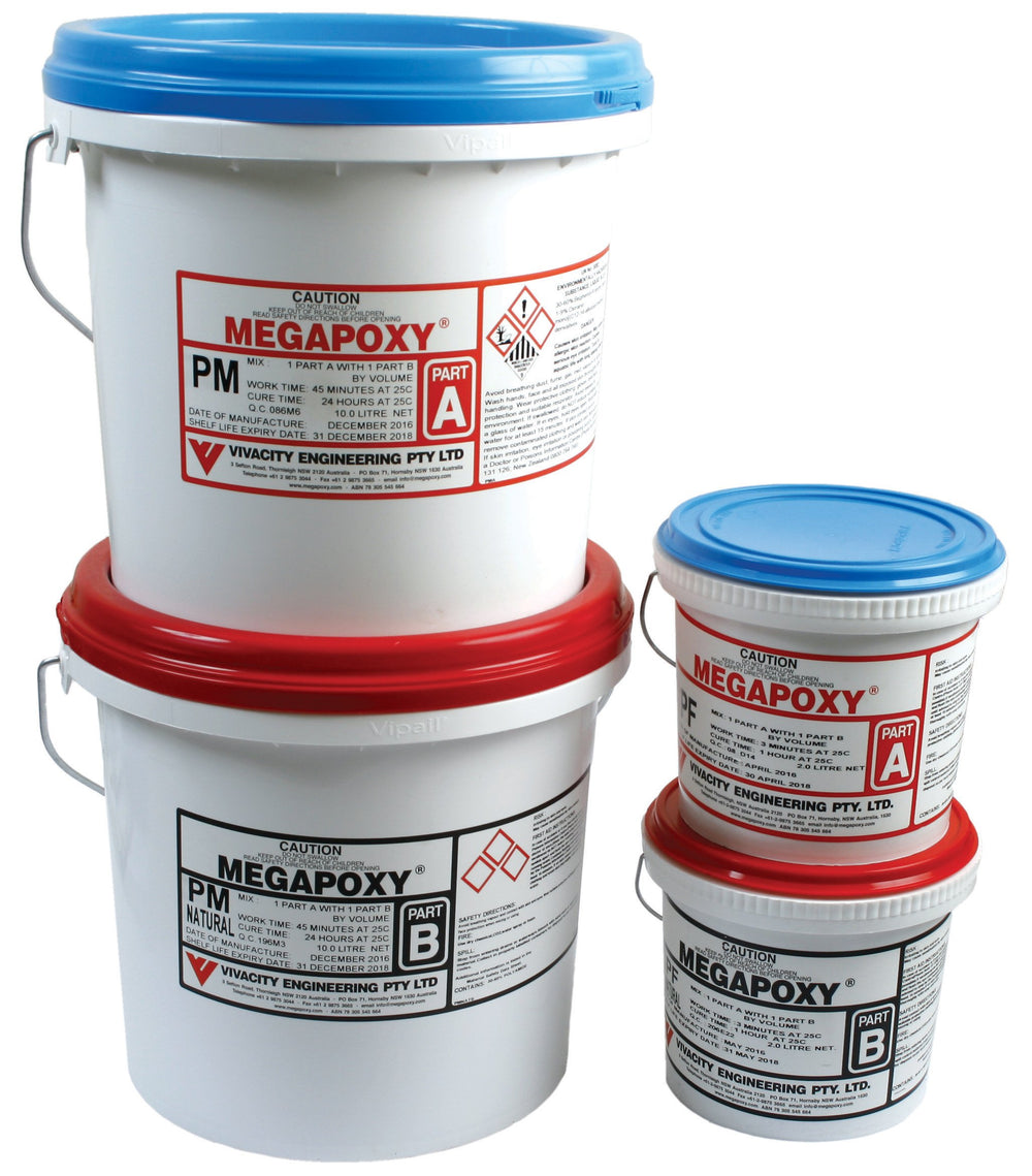 Megapoxy-PM Adhesive Paste-White-1 Ltr Bucket