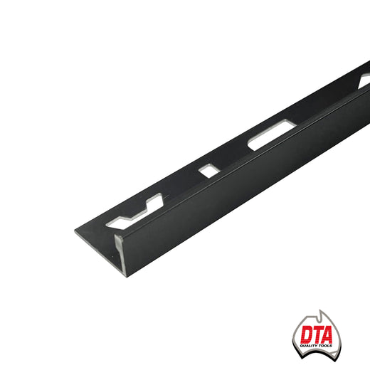 DTA-L Shape Angle-10mm-Aluminium-Matt Black-3 m Length