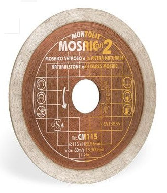Montolit-Saw Blade Continuous -Diamond-Size:125mm-Each
