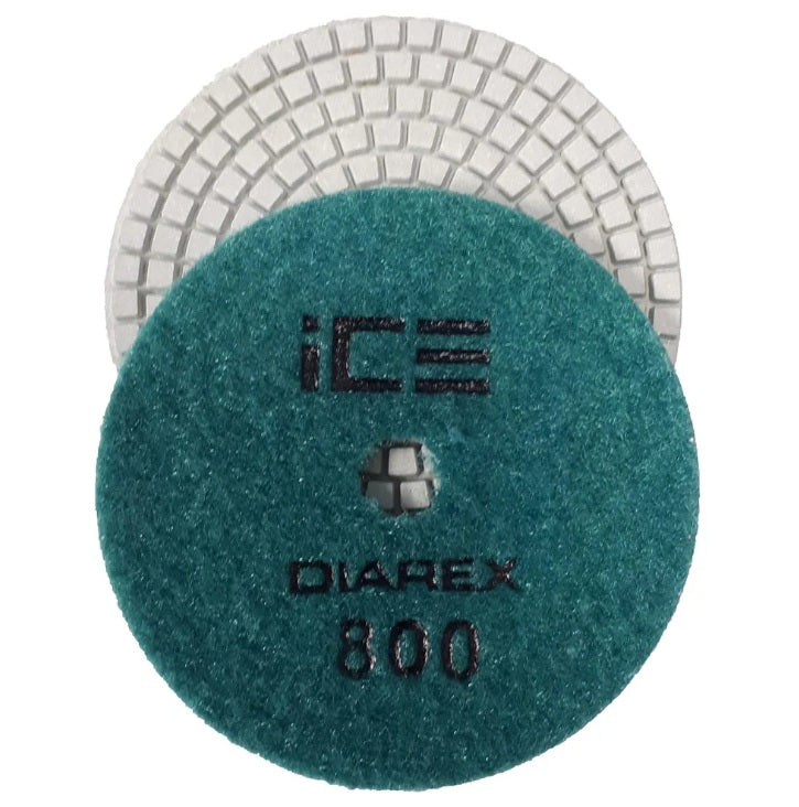 Diarex-Velcro Polishing Pad-Diamond-Green-Size:800 Grade-Diameter:100mm-Each