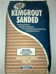 Construction Chemicals (Dribond)-Kemgrout Sanded -Mid Grey-20 kg Bag