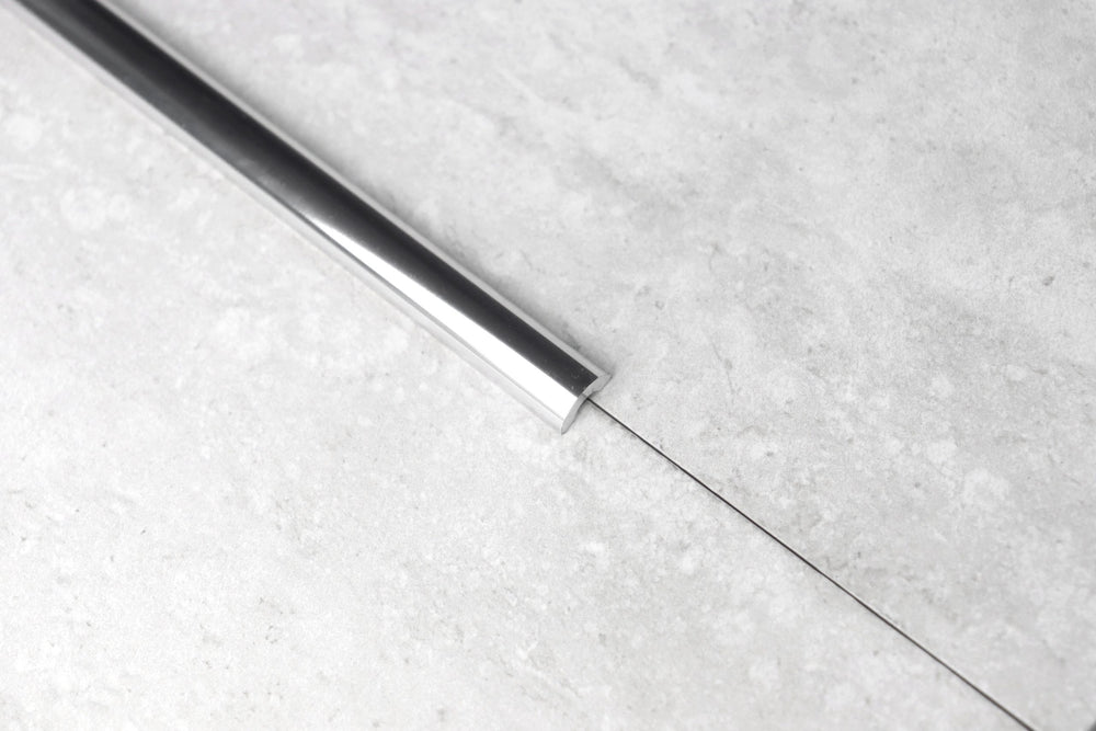 BAT-Showerstop Bead 10mm-10mm-Aluminium-Bright Silver-3 m Length