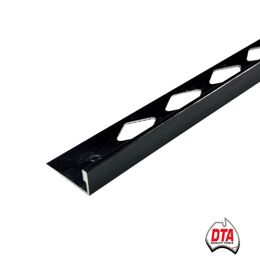 DTA-Spectrim L Shape Angle-8mm-Aluminium-Brushed Black-3 m Length
