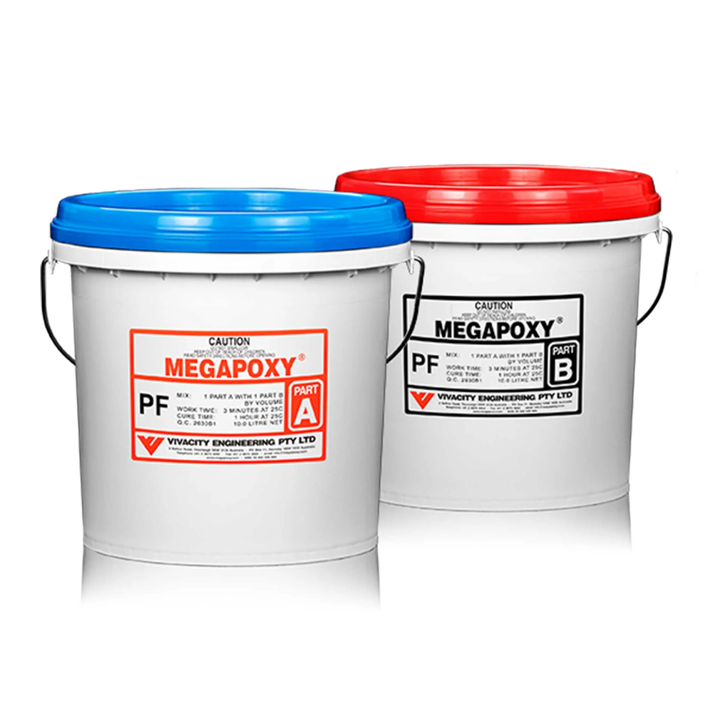 Megapoxy-PF Adhesive Paste-White-4 Ltr Bucket