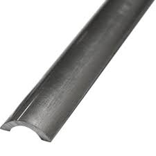 DTA-Round Water Bar-20mmx10mm-Aluminium-Bright Silver-2.5 m Length