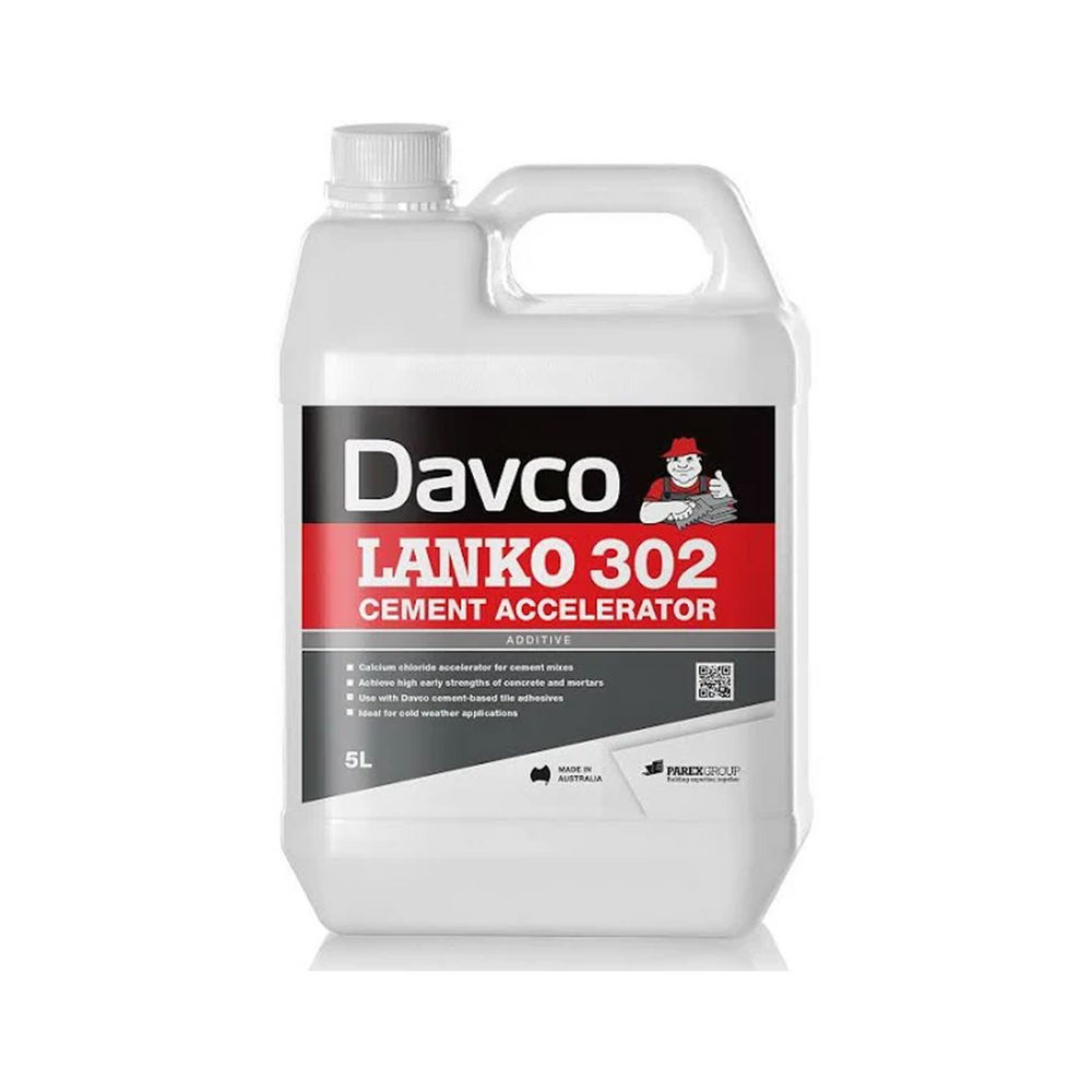 Davco-Lanko 302 Cement Accelerating Additive-5 Ltr Bottle