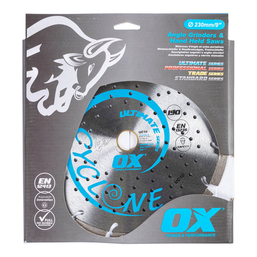 OX-Saw Blade UC10 Cyclone -Diamond-Diameter:230mm-Each
