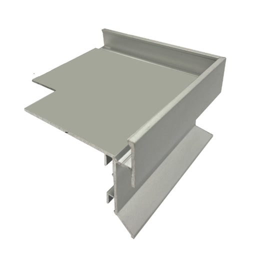 Allsun-Corner Piece Balcony Trim External-11mm-Aluminium-Matt Silver-Each