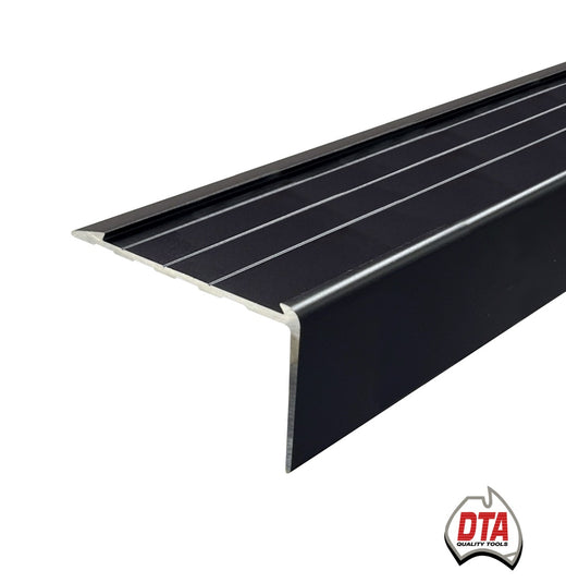 DTA-Stair Nosing -34mmx67mm-Aluminium-Black-3.6 m Length
