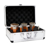 Diarex-Core Bit Set-Size:Core Drill 50mm, 38mm,  20mm, 12mm,  8mm,  6mm,  Router Bit  10mm, 20mm,  and a straight shank adapter. -Box of 10