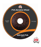 DTA-PVA Wheel-Size:220 Grit-Diameter:100mm-Pack of 10