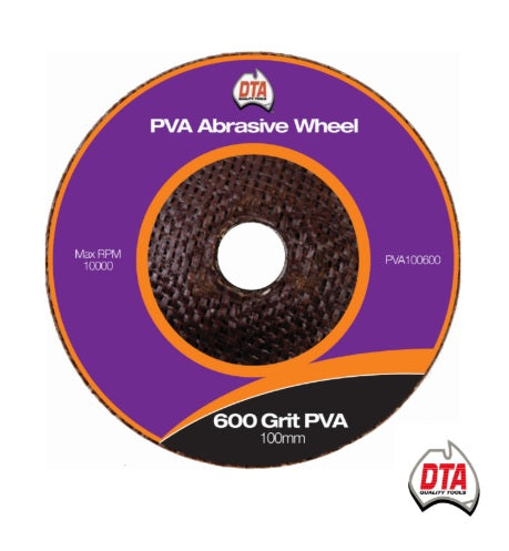 DTA-PVA Wheel-Size:600 Grit-Diameter:100mm-Each