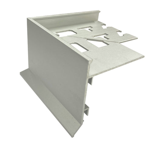DTA-Corner Piece Balcony Trim External-12mm-Aluminium-Matt Silver-Each