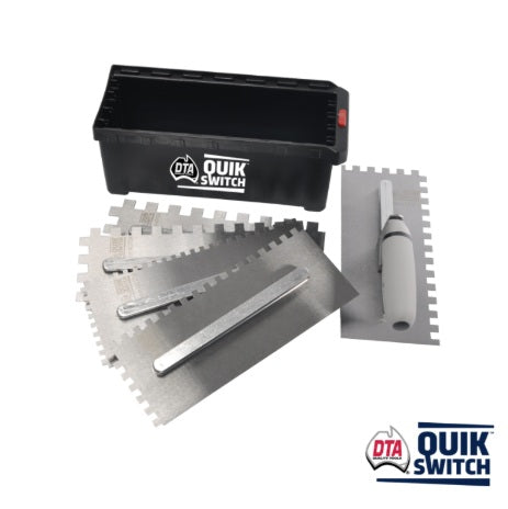 DTA-QUIK Switch Notch Trowel Kit-Size:6mm, 8mm, 10mm, 12mm, 15mm-Kit