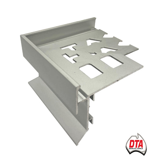 DTA-Corner Piece Balcony Trim External Weep-10mm-Aluminium-Matt Silver-Each