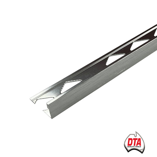 DTA-Spectrim L Shape Angle-12mm-Aluminium-Brushed Silver-3 m Length