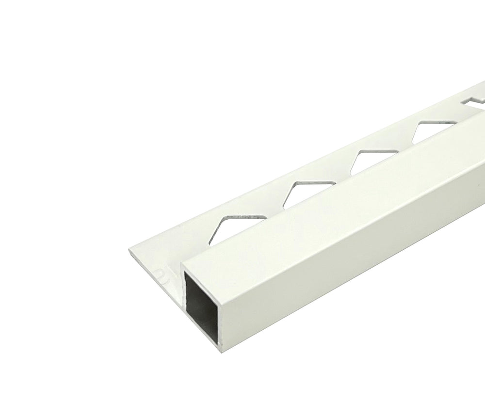 DTA-Box Trim-10mm-Aluminium-White-3 m Length