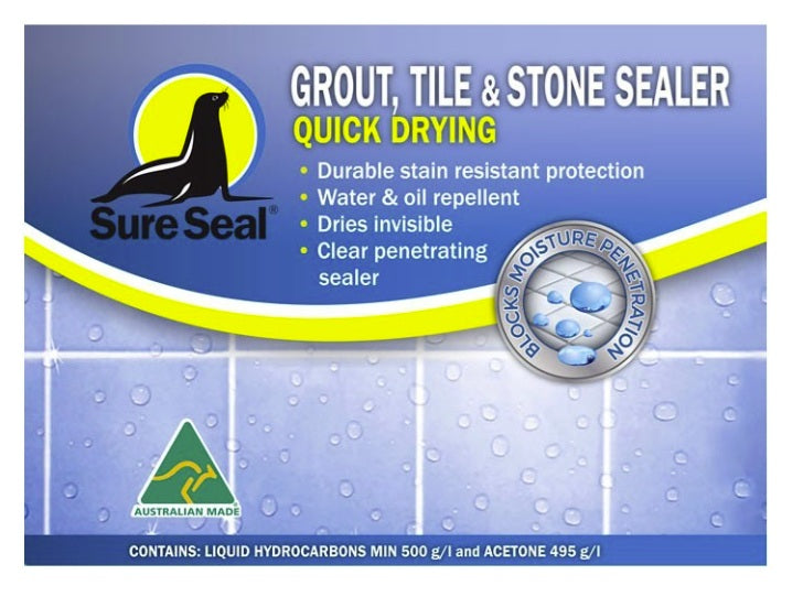 Sure Seal-Grout, Tile & Stone Sealer  Quick Drying-1 Ltr Can