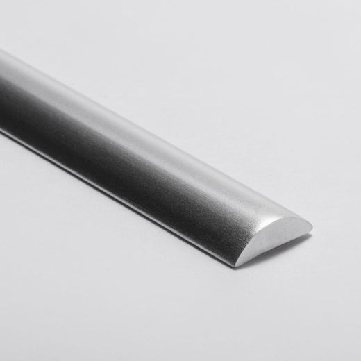 Modern Frameless Glass-Round Water Bar-5mmx13mm-Aluminium-2.5 m Length