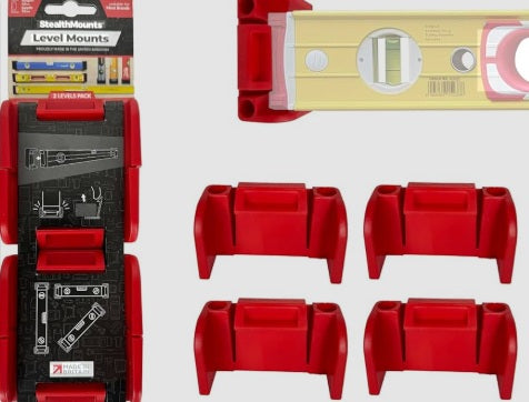 Sola-Spirit Level Mounting Red Clips-Pack of 2